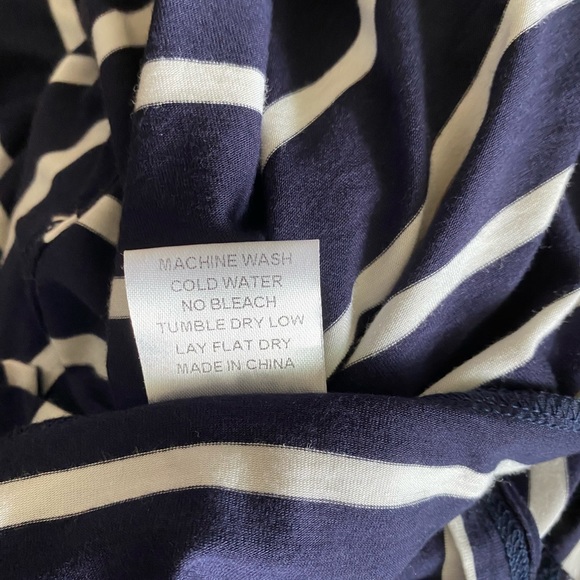 Hi-low strapless dress striped pattern - Picture 6 of 6